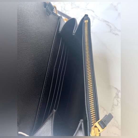 ❌SOLD❌ New Tory Burch Emerson Wallet on Chain Convertible Crossbody Black - Picture 9 of 9